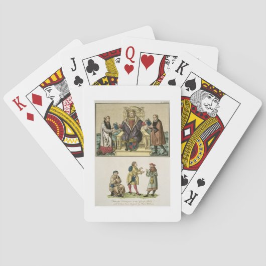 König Henry VIII (1491-1547) vom Frontispiz Spielkarten (Rückseite)