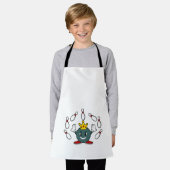 König im Bowling mit Bowling Button Schürze (Getragen)