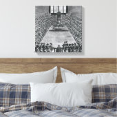 König James I. im Parlament, 1624 Leinwanddruck (Insitu (Schlafzimmer))