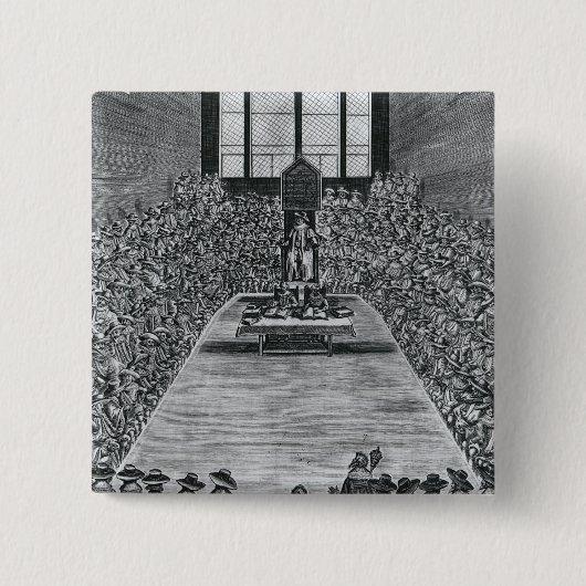 König James I in den Häusern des Parlaments, 1624 Button (Vorderseite)