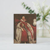 König James I von England und VI von Schottland, 1 Postkarte (Stehend Vorderseite)