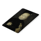 König James VI mit Sparrow Hawk - 1574 Magnet (Linke Seite)