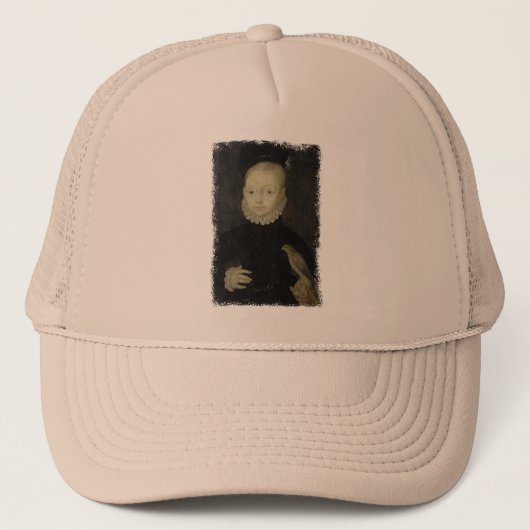 König James VI mit Sparrow Hawk - 1574 Truckerkappe (Vorderseite)