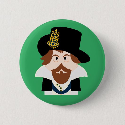 König James VI von Schottland und James I von Engl Button (Vorderseite)