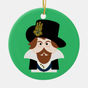 König James VI von Schottland und James I von Engl Keramik Ornament