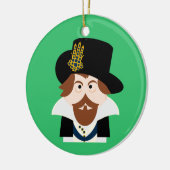 König James VI von Schottland und James I von Engl Keramik Ornament (Links)