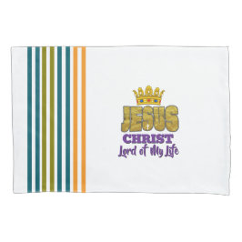 König Jesus, Herr meines Lebens weiß Christlich Kissenbezug