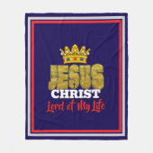 König Jesus ist der Herr meines Lebens Christlich Fleecedecke (Vorderseite)