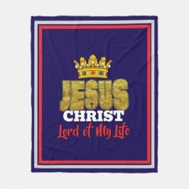 König Jesus ist der Herr meines Lebens Christlich Fleecedecke