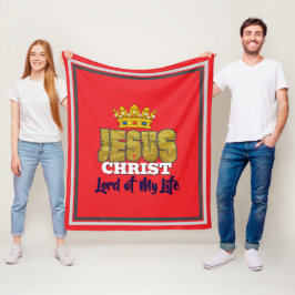 König Jesus ist der Herr meines Lebens Christlich Fleecedecke