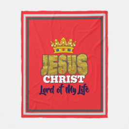 König Jesus ist der Herr meines Lebens Christlich Fleecedecke