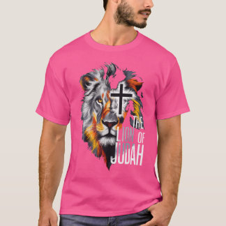 König Jesus Löwe von Juda Christlicher Kreuzgedank T-Shirt