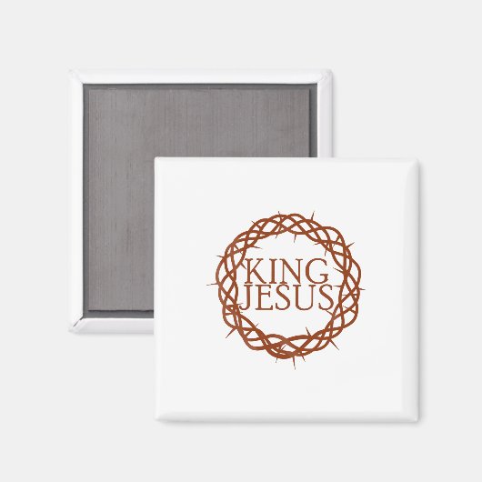 König Jesus Magnet (Vorderseite/Rückseite)