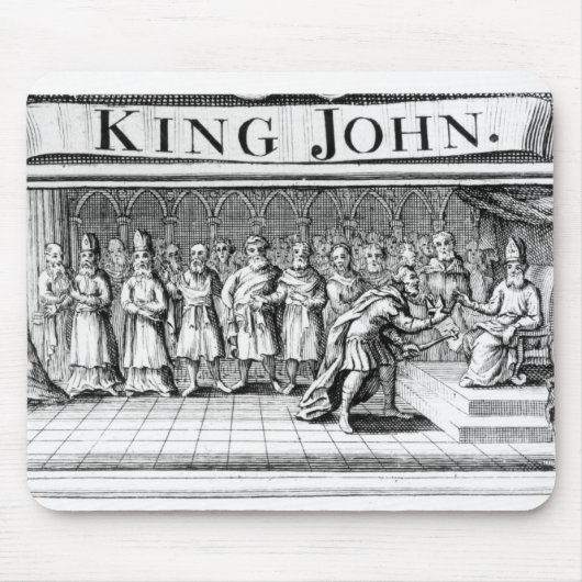 König John übergibt seine Krone Mousepad (Vorne)