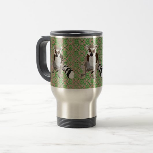 König Julian Damask Travel Mug Reisebecher (Vorderseite Links)