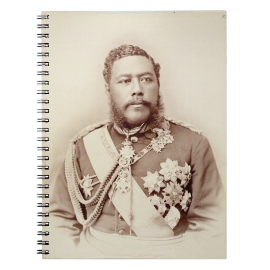 König Kalakaua (1836-91), spätes c19th Notizblock (Vorderseite)