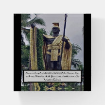 König Kamehameha von Hawaii Statue Paperweight