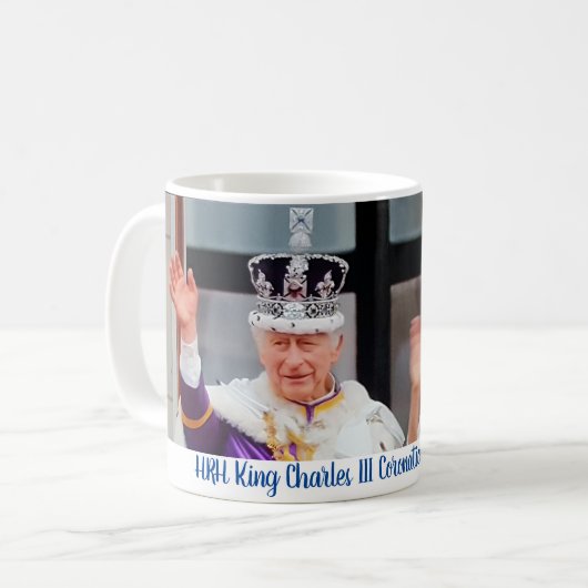 König Karl III. Krönung der Tasse (Vorderseite Links)