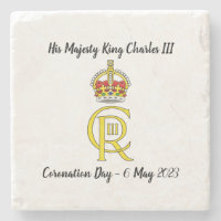 König Karl III. Krönung des Untersetzer