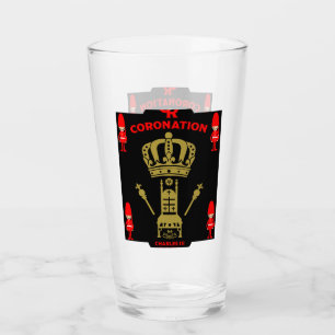 König Karl III. Krönung Gedenkfeier Souvenir Glas