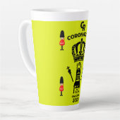 König Karl III. Krönung Gedenkfeier Souvenir Milchtasse (Linke Ecke)