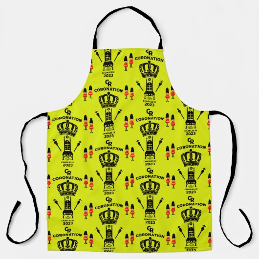 König Karl III. Krönung Gedenkfeier Souvenir Schürze (Vorderseite)