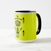 König Karl III. Krönung Gedenkfeier Souvenir Tasse (VorderseiteRechts)