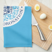 König Karl III. Krönungsemblem, königlicher Souven Geschirrtuch (Viertel Falte)