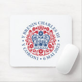 König Karl III. Krönungsemblem, königlicher Souven Mousepad (Mit Mouse)