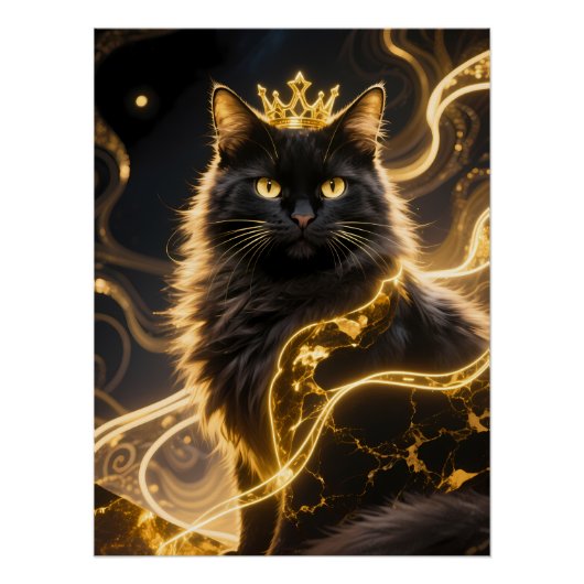 König Katze  Poster (Vorderseite)
