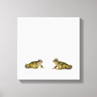 König-Königin-Frosch, der sich anschaut Leinwanddruck