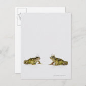 König-Königin-Frosch, der sich anschaut Postkarte (Vorne/Hinten)