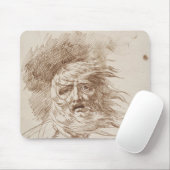 König Lear im Sturm (Stift- und Bistretinte auf Mousepad (Mit Mouse)
