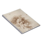 König Lear im Sturm (Stift- und Bistretinte auf Notizblock (Rechte Seite)