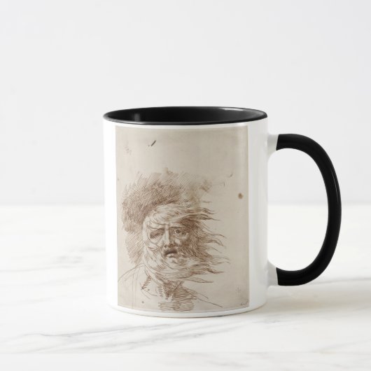 König Lear im Sturm (Stift- und Bistretinte auf Tasse (Rechts)