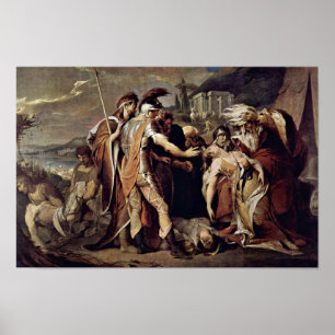 König Lear Mourns Cordelia By Barry James Poster