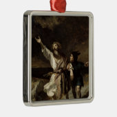 König Lear und der Dummkopf im Sturm Ornament Aus Metall (Rechts)