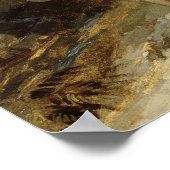 König Lear und der Narr im Sturm Poster (Ecke)