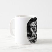 König Lear und Dummkopf in einem Sturm Kaffeetasse (Vorderseite Links)
