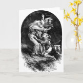 König Lear und Narr im Sturm Karte (Gelbe Blume)