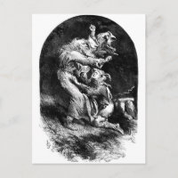 König Lear und Narr im Sturm