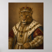 König Leopard Poster (Vorne)