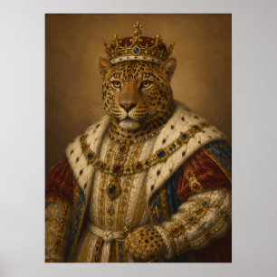 König Leopard Poster