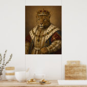 König Leopard Poster (Küche)