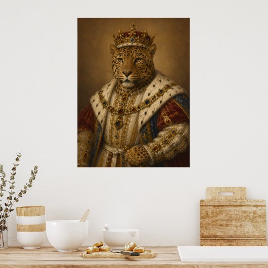 König Leopard Poster (Küche)