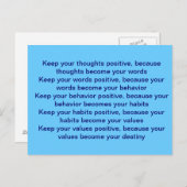 König' letzter Gedanke Postkarte (Vorne/Hinten)