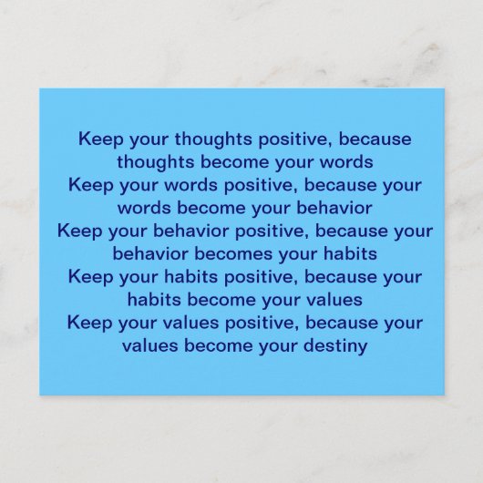 König' letzter Gedanke Postkarte (Vorderseite)