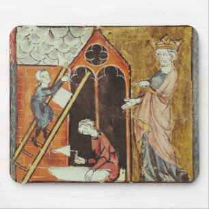 König Louis VI den Bau von aufpassend Mousepad