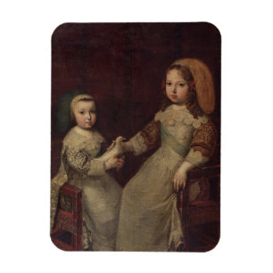 König Louis XIV (1638-1715) als Kind mit Philipp Magnet