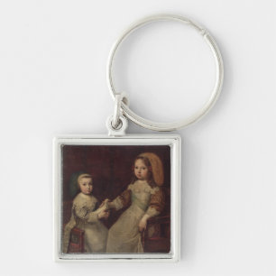 König Louis XIV (1638-1715) als Kind mit Philipp Schlüsselanhänger